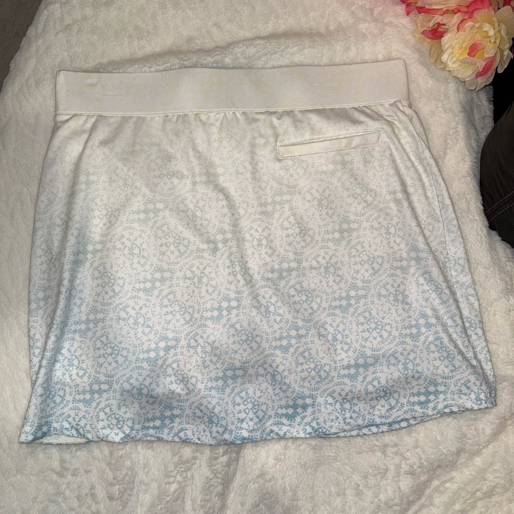 2 x 20$ Pebble Beach White and Blue Mini Skirt Size L - Picture 6 of 6